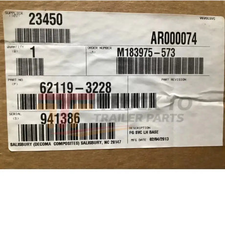 VG 62119-3228 Genuine Mack Shield - Truck To Trailer