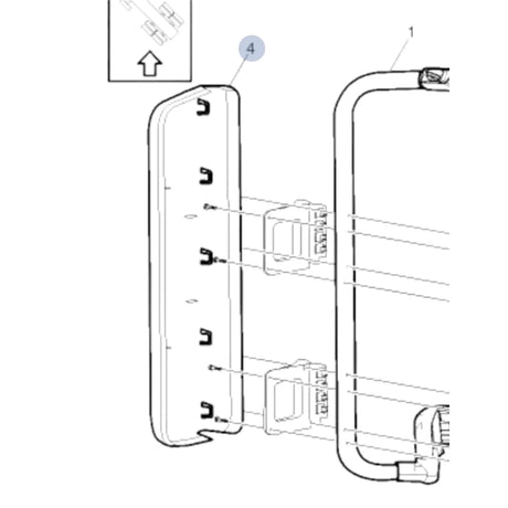 85145876 Genuine Volvo Left Mirror Back Cover - Truck To Trailer