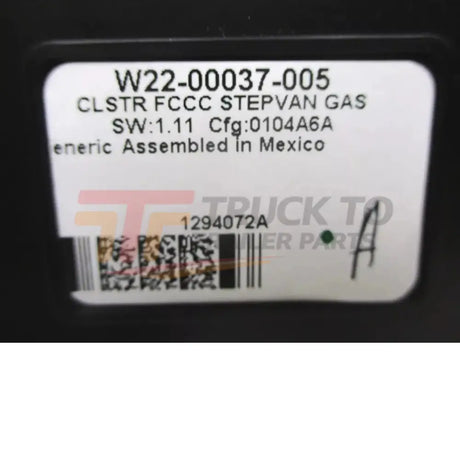 W22-00037-005 Freightliner Instrument Control Unit - Panel, Assembly - Truck To Trailer