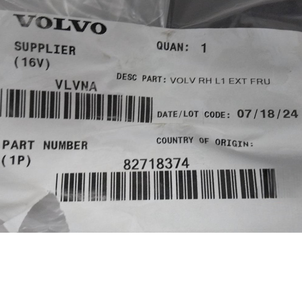82718374 Genuine Mack Air Deflector