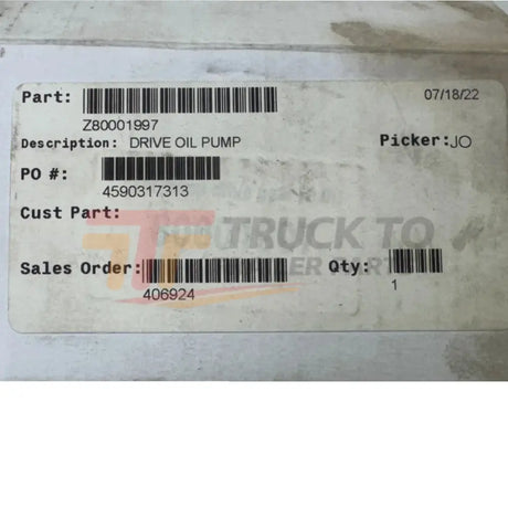 Z80001997 Genuine Freightliner Oil Pump Drive - Truck To Trailer