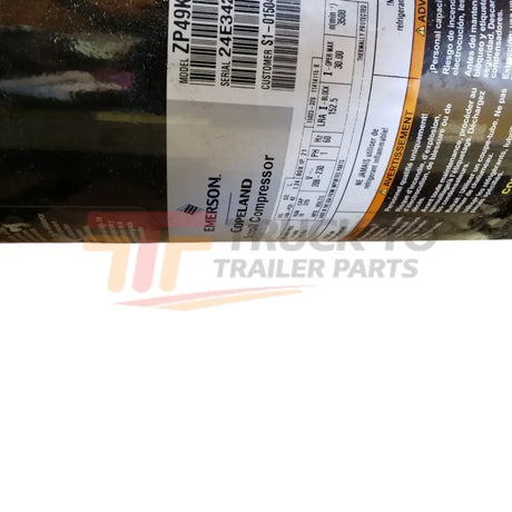 ZP49K6E-TFD-800 Copeland Scroll Compressor - Truck To Trailer