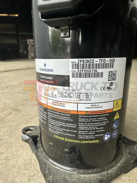 ZP83KCE-TFD-950 Copeland Scroll Compressor - Truck To Trailer