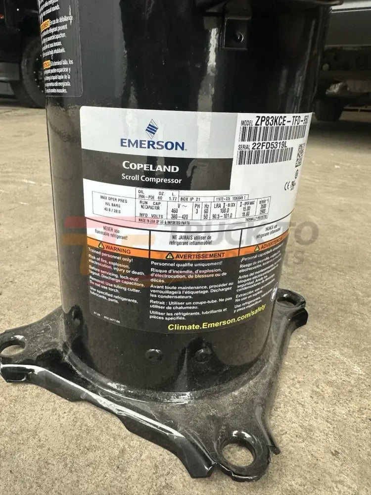 ZP83KCE-TFD-950 Copeland Scroll Compressor - Truck To Trailer