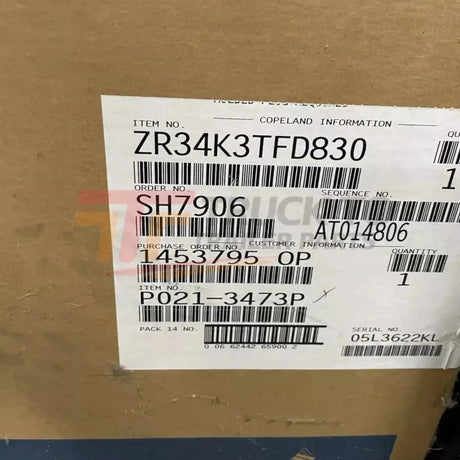 ZR34K3-TFD-830 Copeland Scroll Compressor - Truck To Trailer