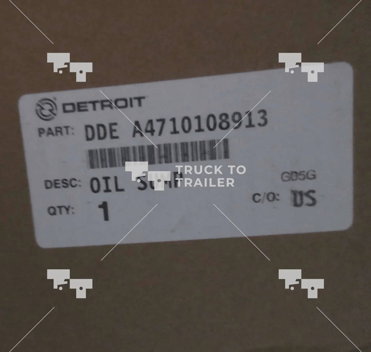 A4710108913 Genuine Detroit Diesel Oil Pan Rear Sump Dd13 Epa07/Epa10/Ghg17 - Truck To Trailer