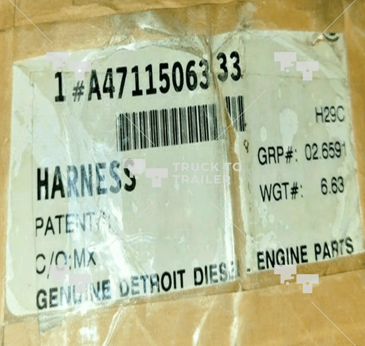 A4711506333 Genuine Detroit Diesel Engine Harness - Truck To Trailer