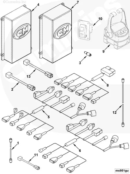 Cummins 4946017 Wiring Harness - Truck To Trailer