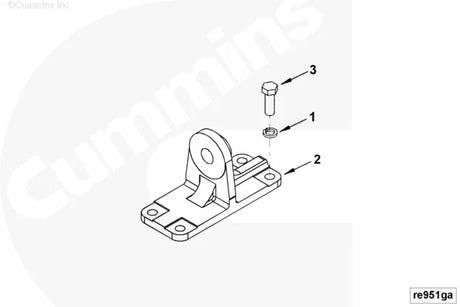 Cummins 4948114 Engine Support - Truck To Trailer