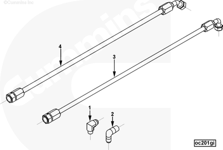 Cummins 4948154 Flexible Hose - Truck To Trailer