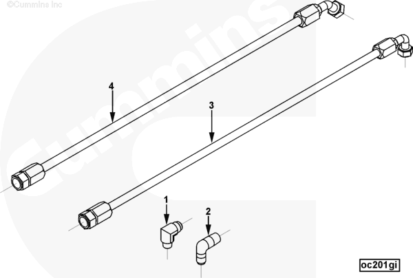 Cummins 4948154 Flexible Hose - Truck To Trailer
