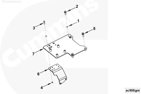Cummins 4949592 Air Cleaner Bracket - Truck To Trailer
