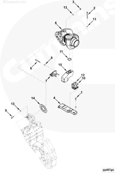 Cummins 4959463 Turbocharger Support - Truck To Trailer