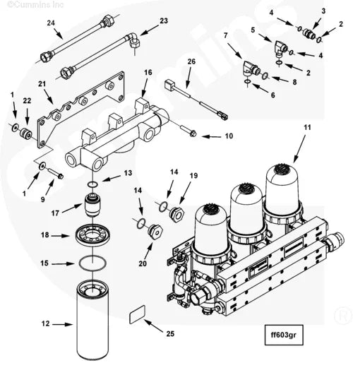 Cummins 4964128 Reducing Adapter - Truck To Trailer