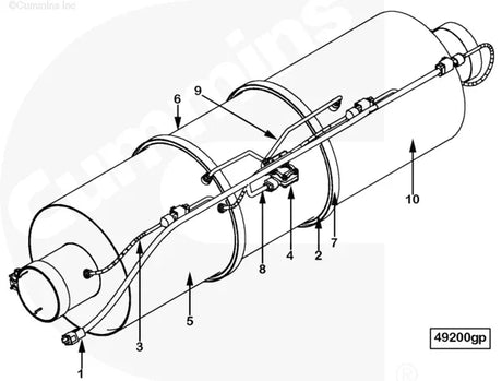 Cummins 4965110 Pressure Sensing Tube - Truck To Trailer