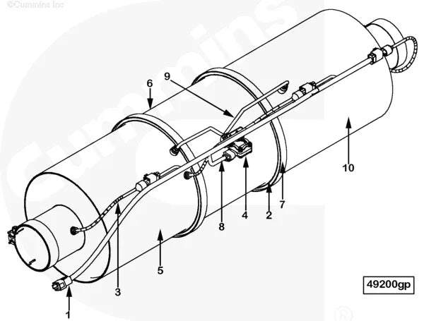 Cummins 4965110 Pressure Sensing Tube - Truck To Trailer
