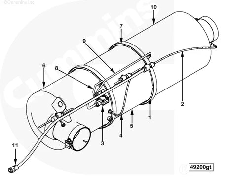 Cummins 4965113 Pressure Sensing Tube - Truck To Trailer