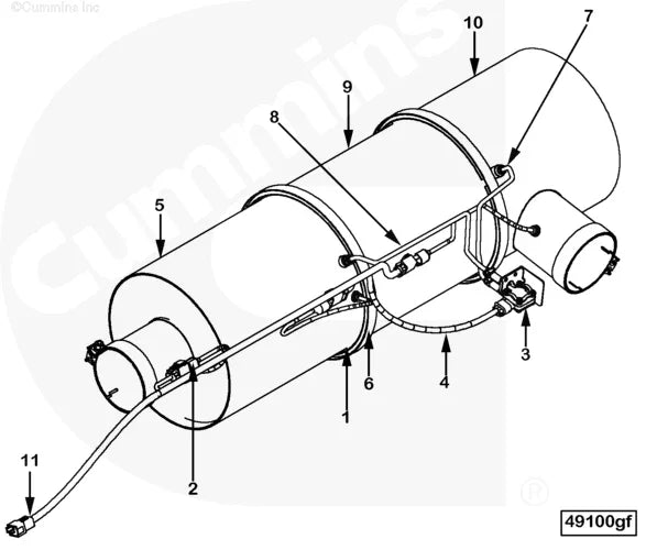 Cummins 4965119 Pressure Sensing Tube - Truck To Trailer