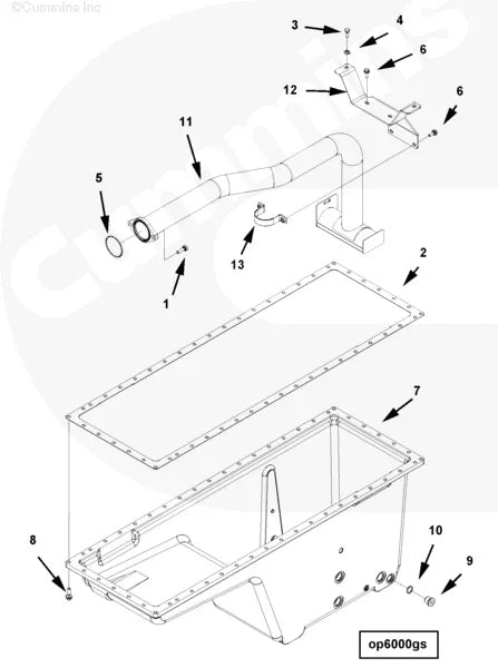 Cummins 4975644 Oil Tube Bracket - Truck To Trailer