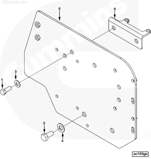Cummins 4987718 Air Cleaner Bracket - Truck To Trailer