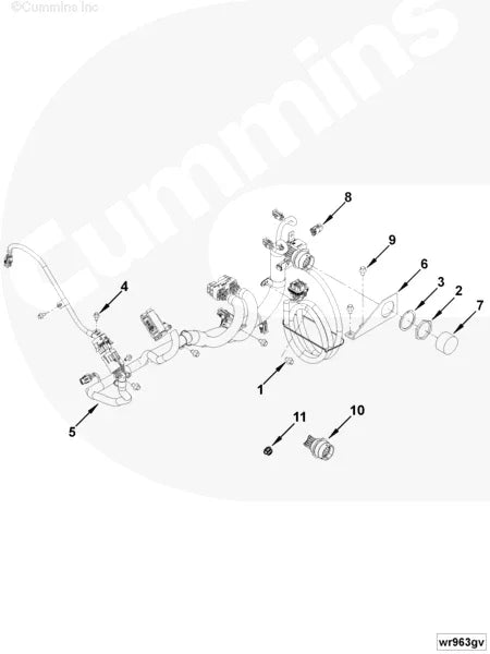 Cummins 4992106 Wiring Harness - Truck To Trailer