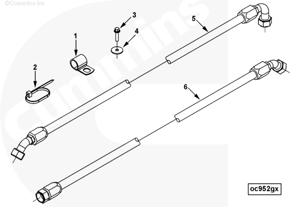 Cummins 5253158 Flexible Hose - Truck To Trailer