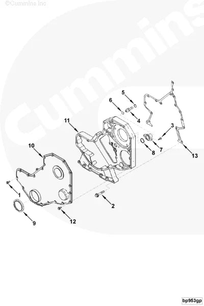 Cummins 5272406 Gear Housing - Truck To Trailer