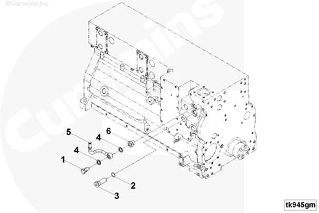 Cummins 5285100 Water Bypass Tube - Truck To Trailer