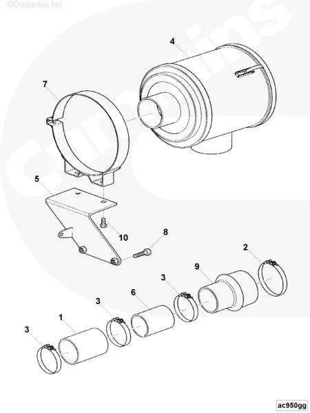 Cummins 650051 Air Cleaner - Truck To Trailer