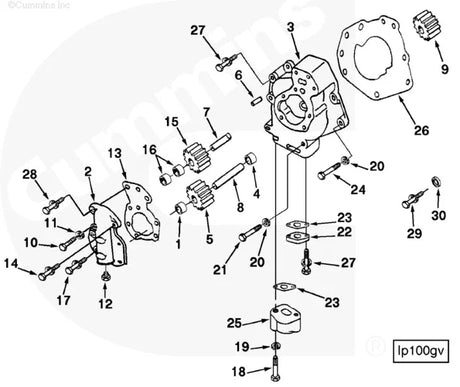 Cummins 68588 Oil Pump Gear - Truck To Trailer