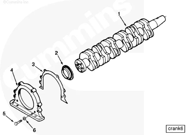Cummins C0101058400 Rear Cover - Truck To Trailer