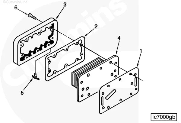 Cummins C0102098000 Lubricating Oil Cooler Cover - Truck To Trailer