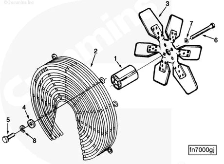 Cummins C0130253400 Engine Fan - Truck To Trailer