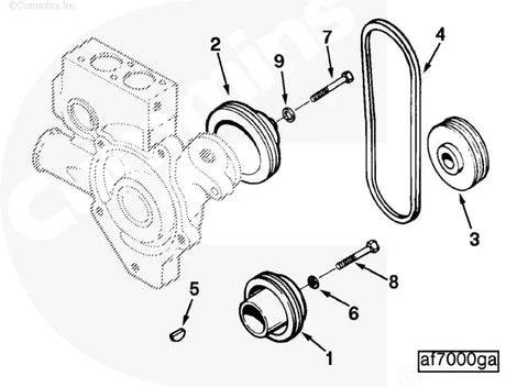 Cummins C0131034600 Water Pump Pulley - Truck To Trailer