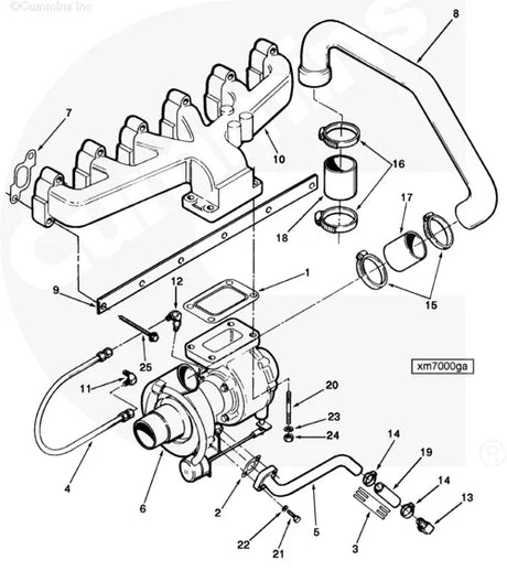 Cummins C0154251100 Air Crossover Connection - Truck To Trailer
