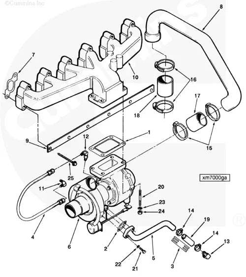 Cummins C0154251100 Air Crossover Connection - Truck To Trailer
