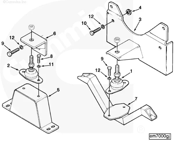 Cummins C0402056700 Vibration Isolator - Truck To Trailer