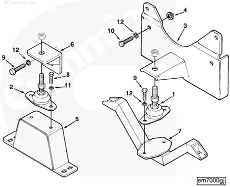 Cummins C0402056700 Vibration Isolator - Truck To Trailer