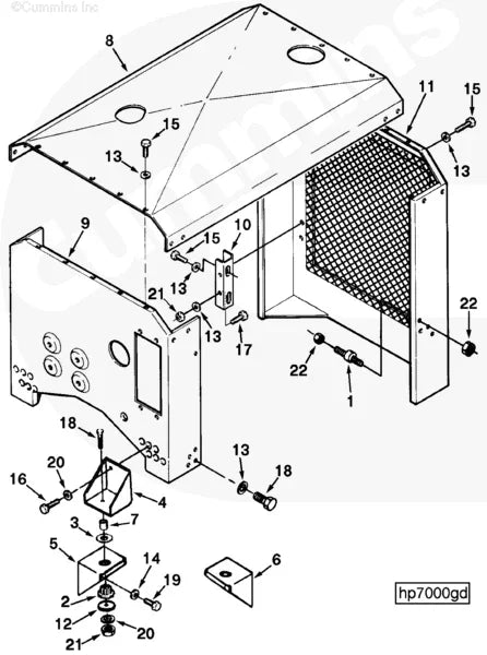 Cummins C0405351100 Engine Hood - Truck To Trailer
