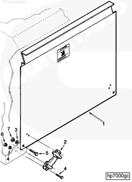 Cummins C0406056200 Side Panel - Truck To Trailer