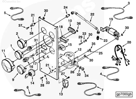 Cummins C0502080700 Male Connector - Truck To Trailer