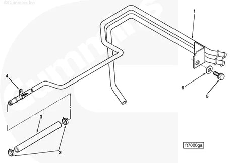 Cummins C0503160902 Plain Hose - Truck To Trailer
