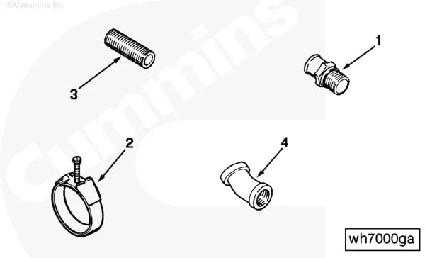Cummins C0505010100 Plain Pipe Nipple - Truck To Trailer