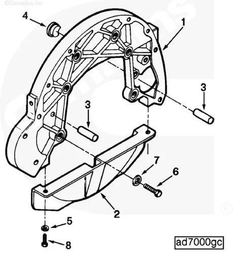 Cummins C0516016700 Pin Dowel - Truck To Trailer