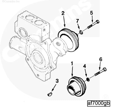 Cummins C0718103500 Hexagon Head Cap Screw - Truck To Trailer