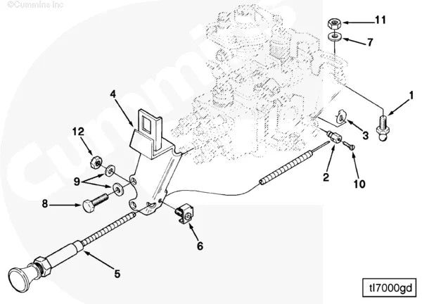 Cummins C0870032800 Lock Nut - Truck To Trailer
